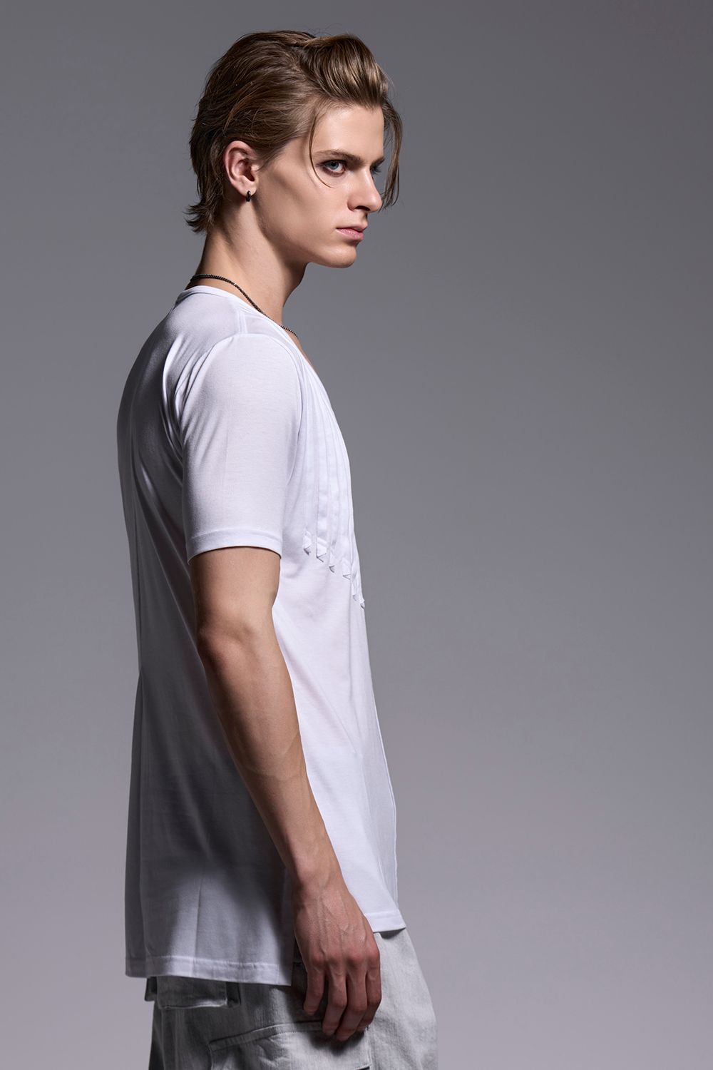 BEATENJIKU Cut Frill-T / ベア天竺 カットフリル Tシャツ