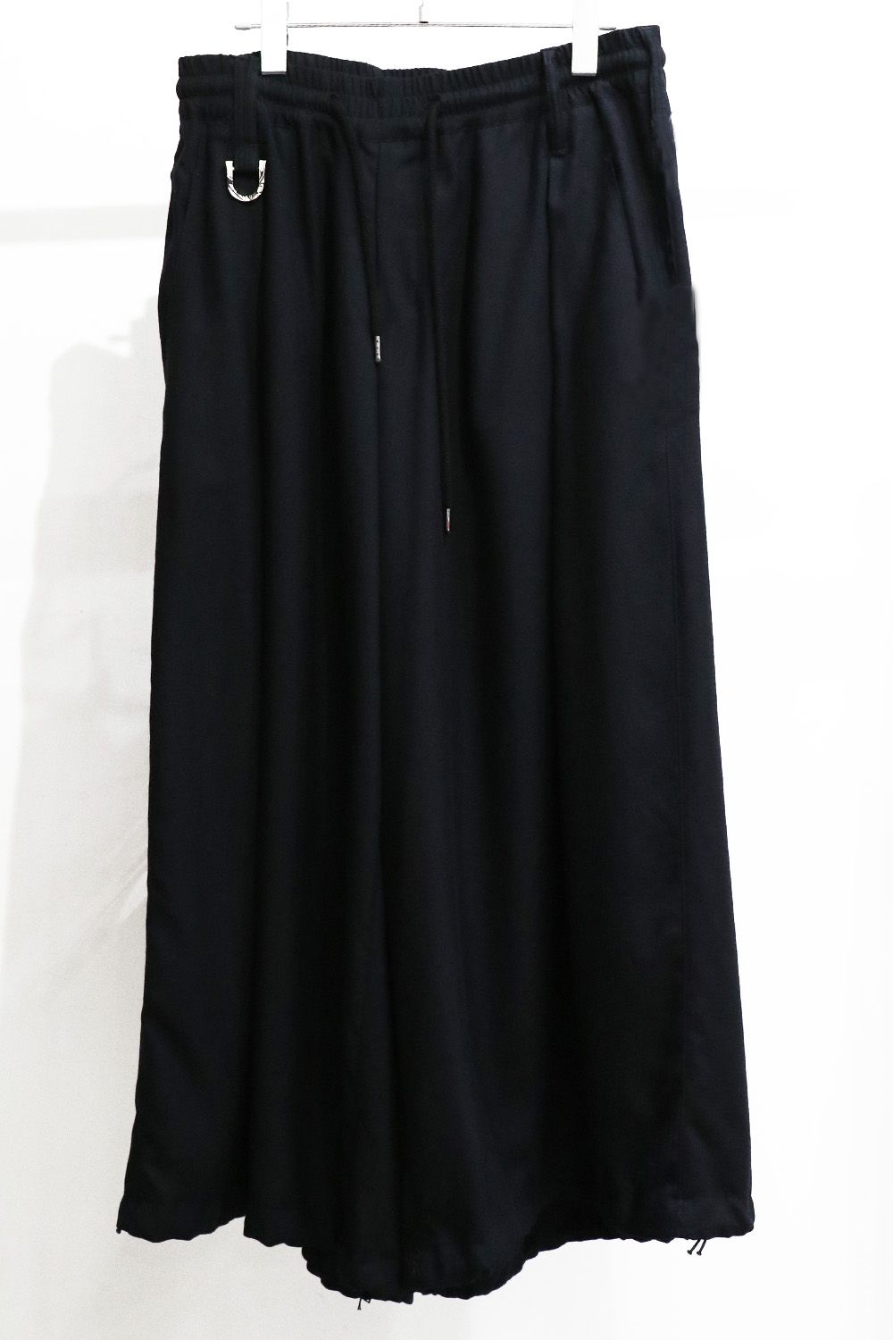 Tencel Gabardine Shirring Wide Tuck Slacks / テンセル ギャバジン シャーリング ワイド タック スラックス