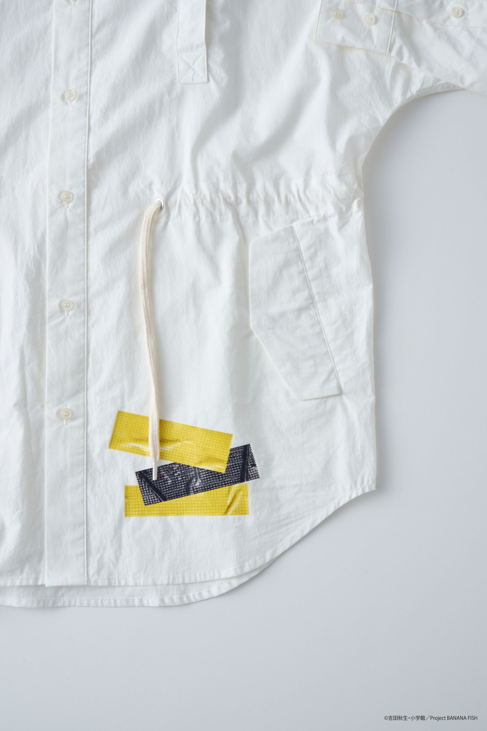 ISSEY MIYAKE WHITE LABEL デザインオーバーサイズシャツ
