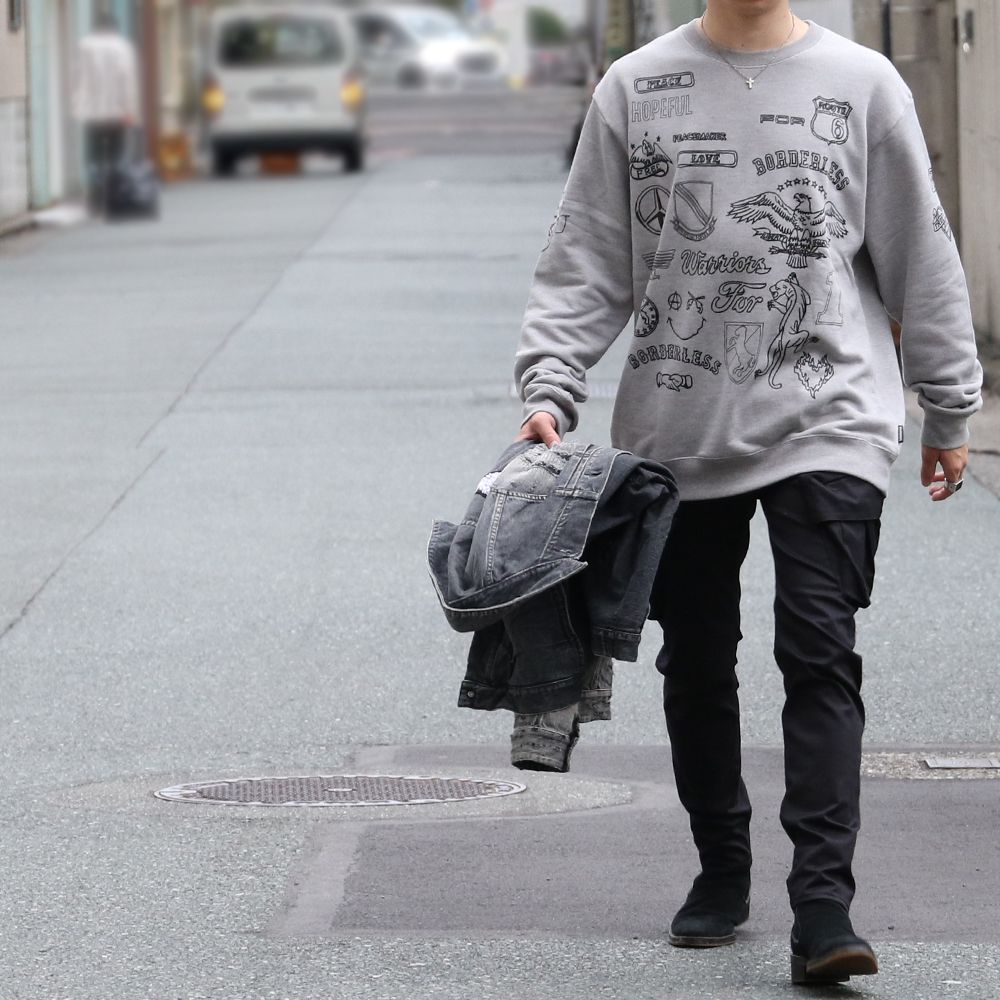 roargunsの新作トレーナー”CORDURA FLEECE LS WP”を着用したおすすめコーディネート
