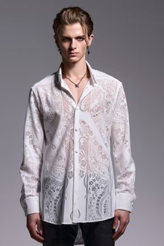 CROSS-Lace Shirt / クロスレース シャツ