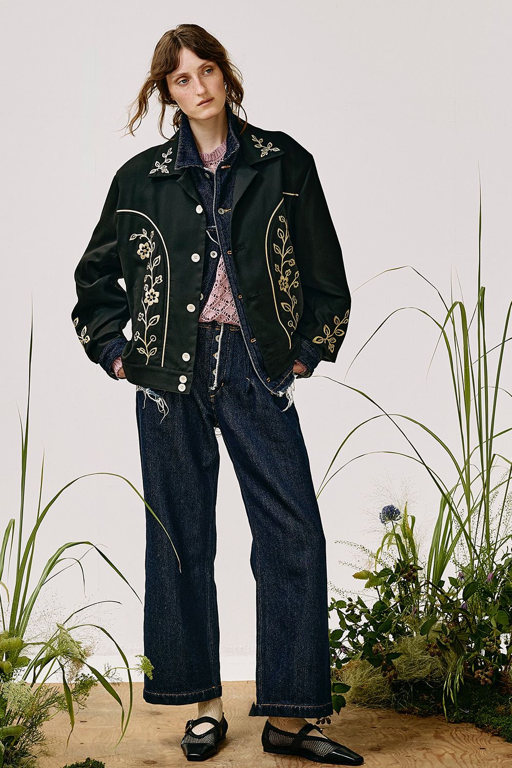 Embroidery western BL / エンブロイダリー ウエスタン ブルゾン