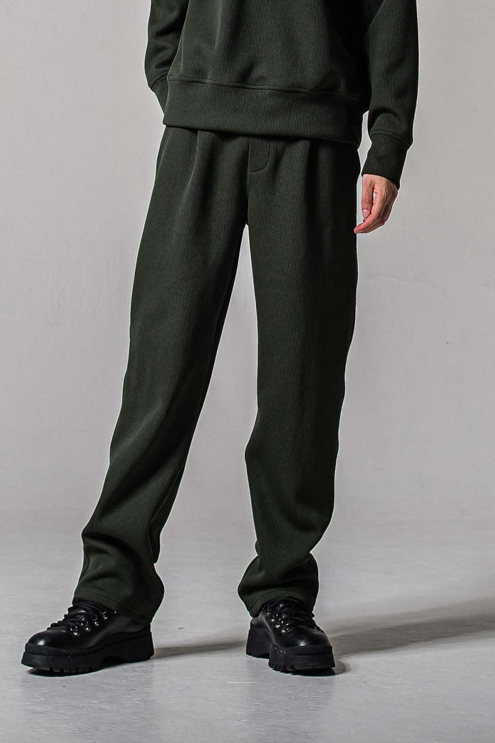 AZE WIDE TUCK PANTS / 畔編み ワイドタックパンツ