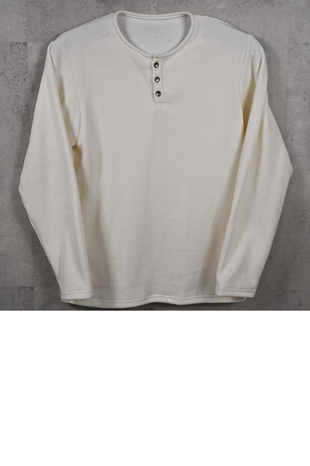 VELOURS FLEECE THERMAL HENRY / 裏起毛 ベロア フリース サーマル ヘンリーネック
