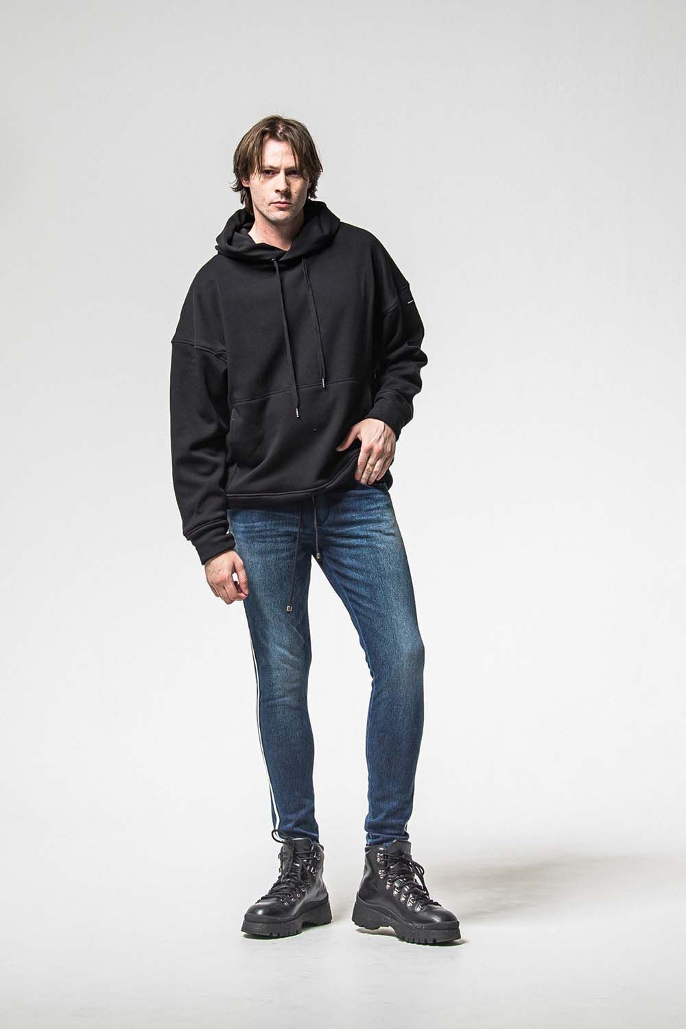 FRIDAY OLD COVER VELOURS FLEECE HOODIE / フライデー オールドカバー ベロア フリース フーディ