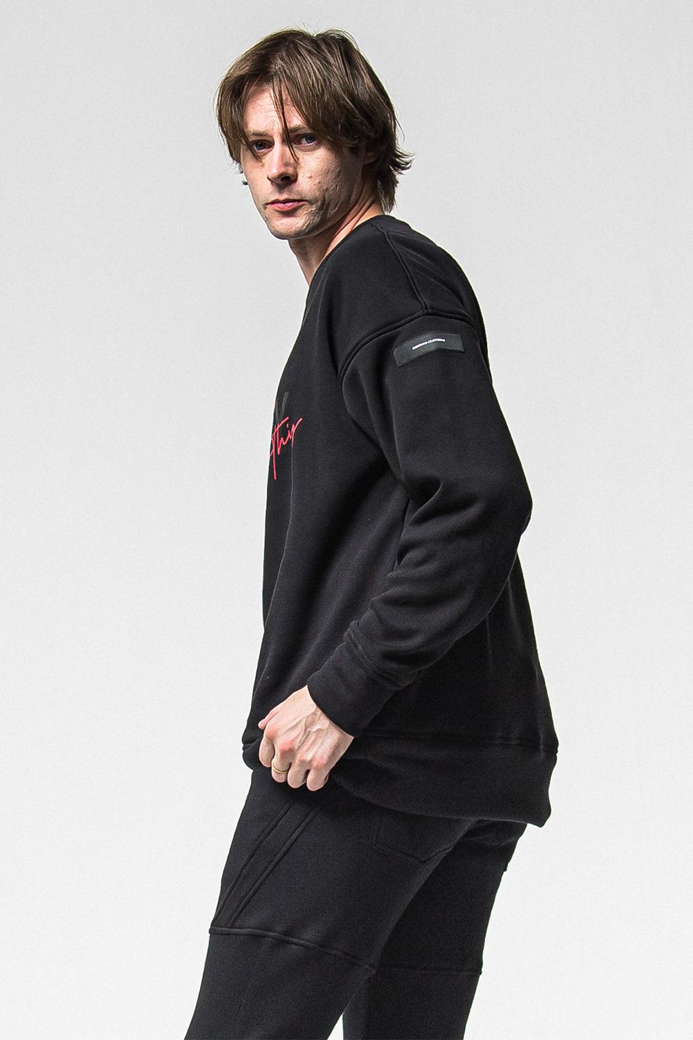 FRIDAY OLD LOGO VELOURS FLEECE TRINER / FRIDAYコラボ オールドロゴ 裏ベロアフリーストレーナー