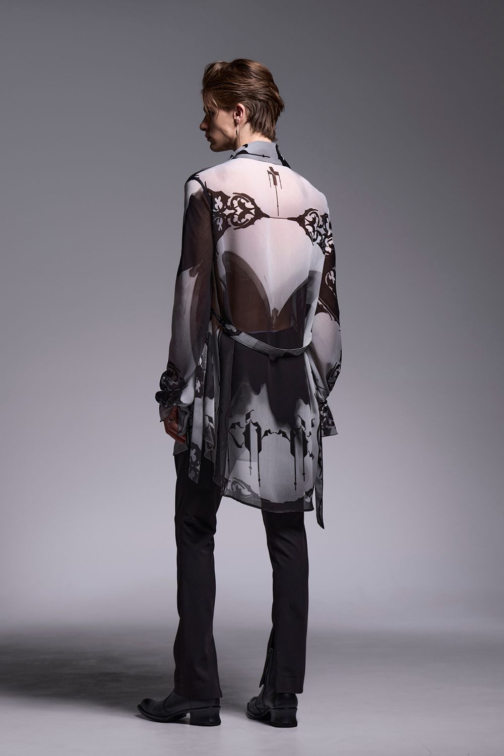 Decorative YOURYU Gather Sleeve Shirt / デコラティブ楊柳 ギャザースリーブシャツ