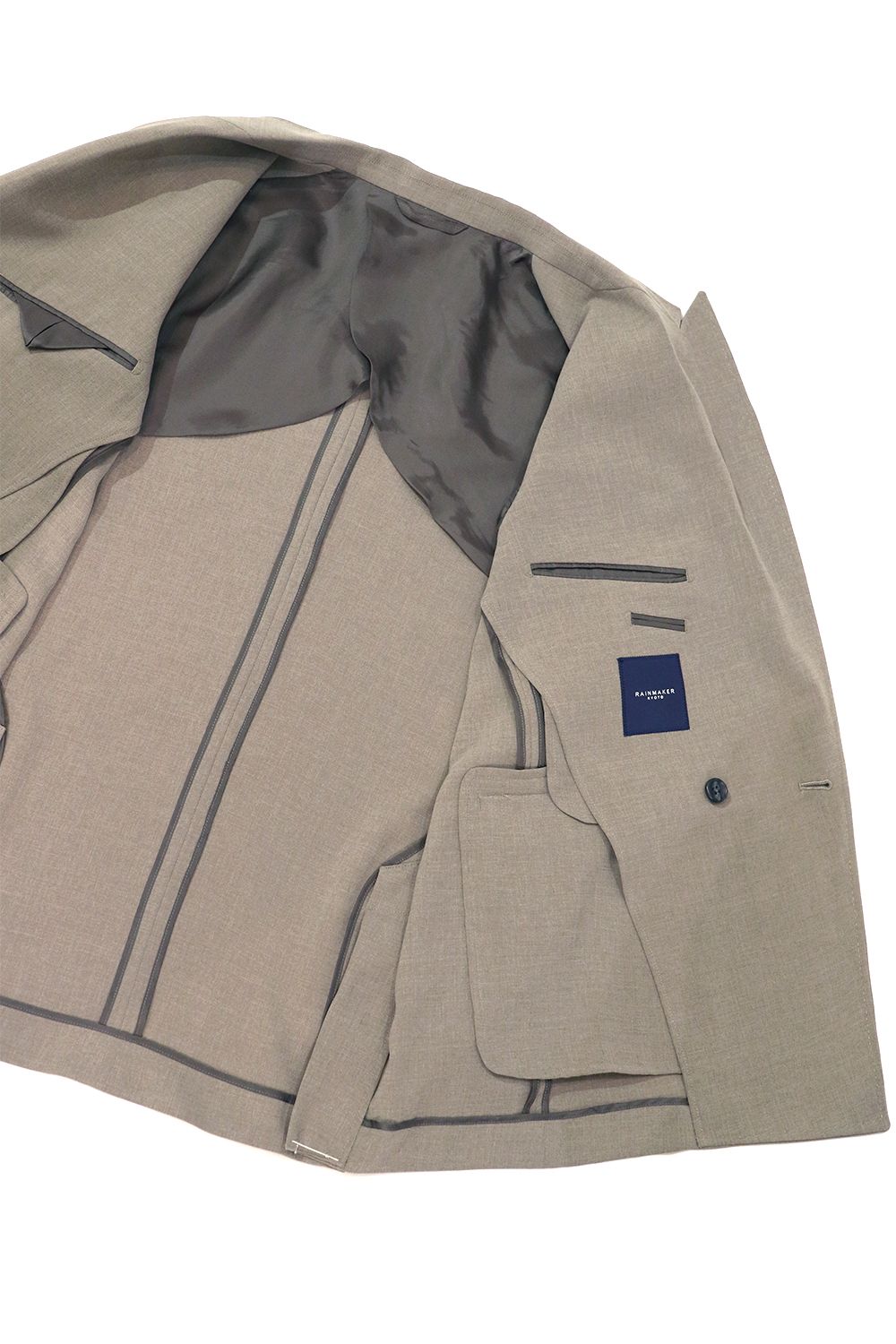MELANGE TWILL DOUBLE BREASTED JACKET<HORN BUTTON> / メランジ ツイル ダブルブレステッド ジャケット