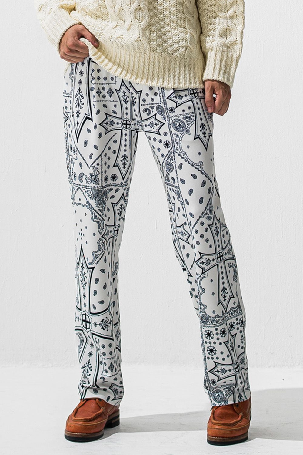 CHRIS EASY WIDE TUCK PANTS / クリス イージー ワイド タックパンツ スラックスイージーパンツ