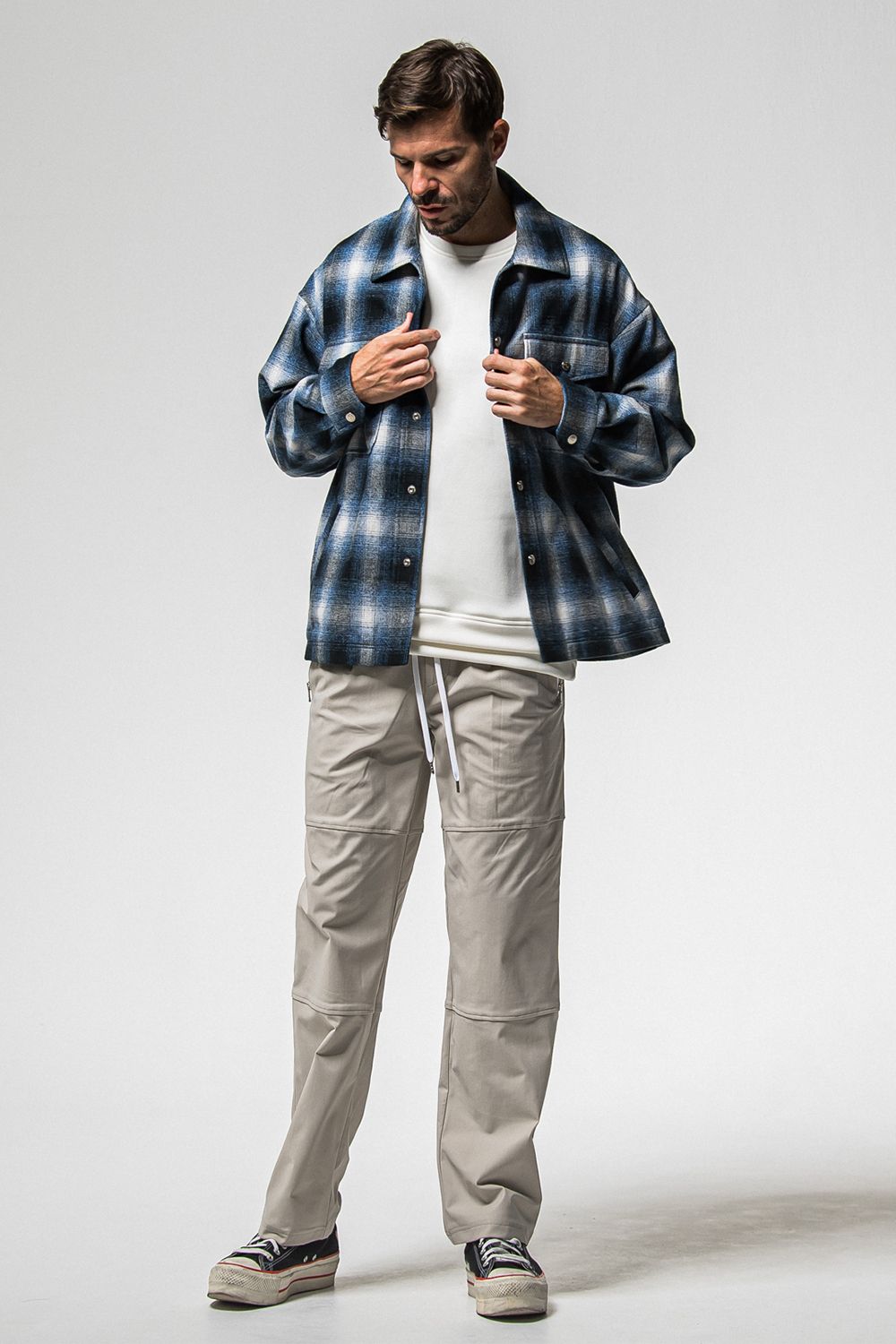 FRIDAY STANDARD LOGO VELOURS FLEECE TRINER / FRIDAYコラボ スタンダードロゴ 裏ベロアフリーストレーナー