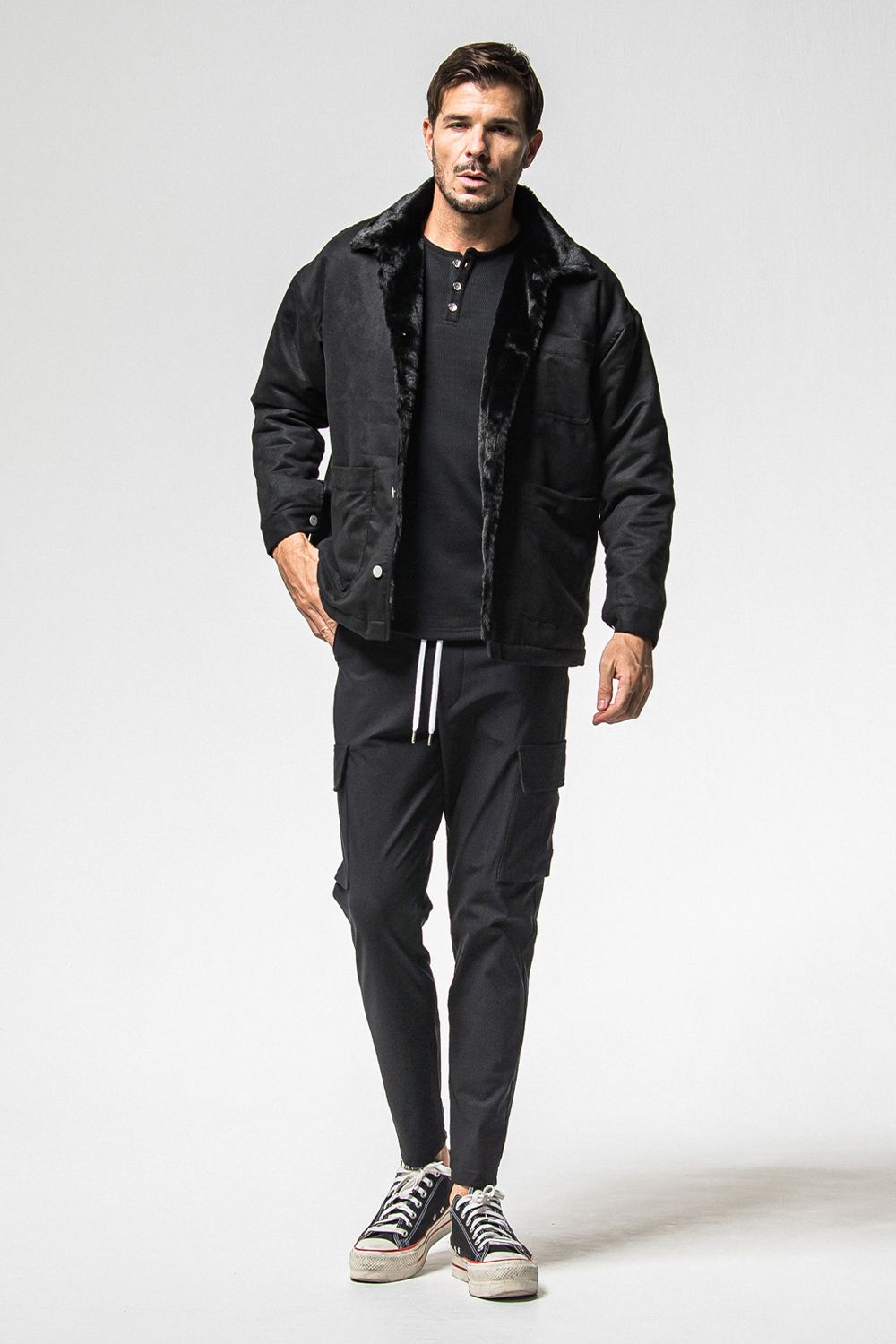 SUEDE FUR COVER ALL / スウェード ファー カバーオール