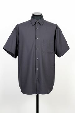 ORGANIC WOOL 2/80 TROPICAL COMFORT FIT SHIRT S/S / オーガニック ウール トロピカル コンフォートフィット ショートスリーブ シャツ