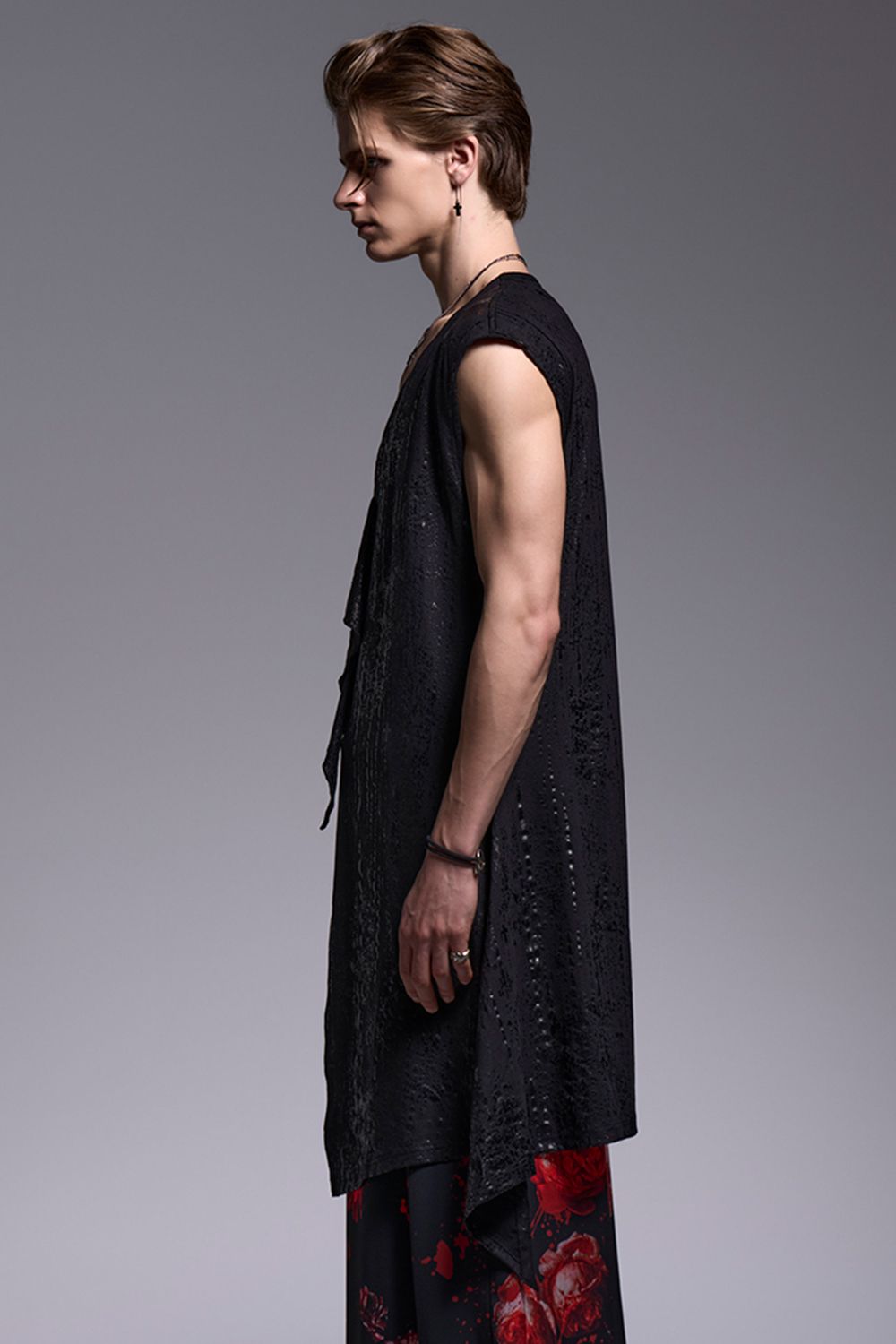 HAKU-BEATENJIKU Flare Long Tank Top / 箔ベア天竺 フレア ロングタンクトップ