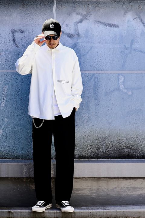 RESOUND CLOTHINGの人気ナイロン素材を使用したlaid-back別注“NYLON JACK SHIRTS”スタイル