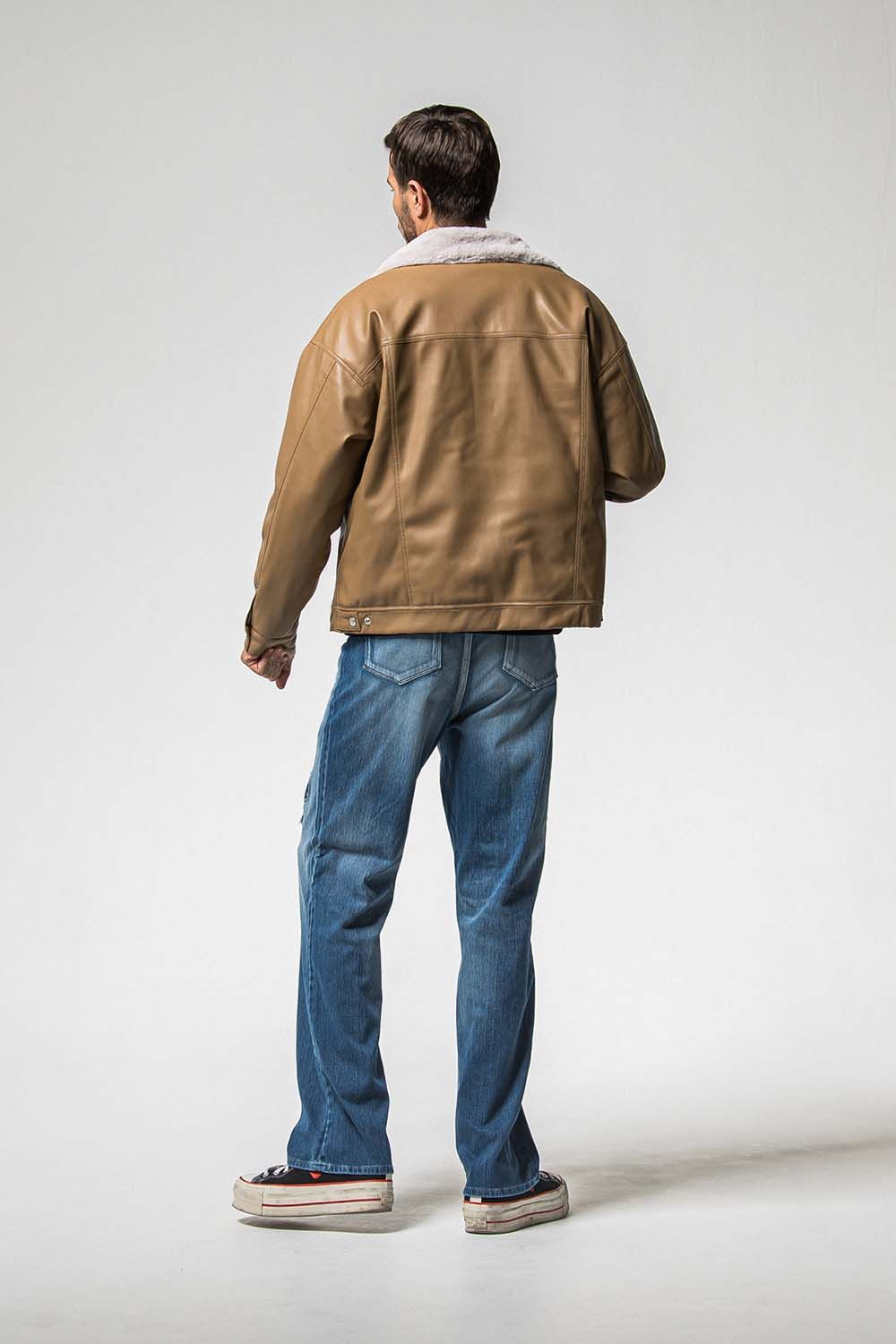 LEATHER FUR OVER G  / レザー ファー オーバー Gジャン