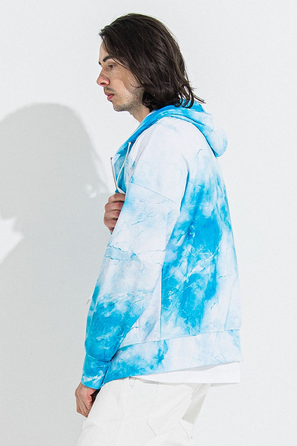 RASH OVER ZIPUP HOODIE / オーバーサイズ ジップアップ ラッシュガード パーカー