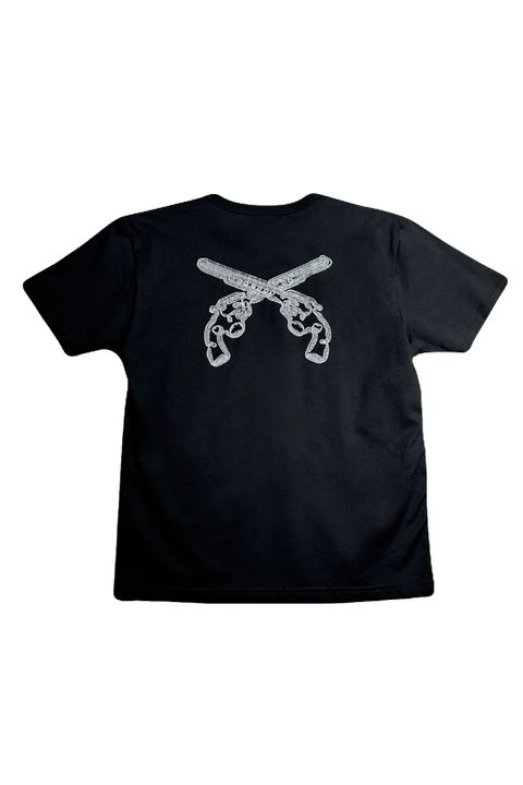 〈レディース〉ORGANDY CROSSGUN T / オーガンジー クロスガン Tシャツ