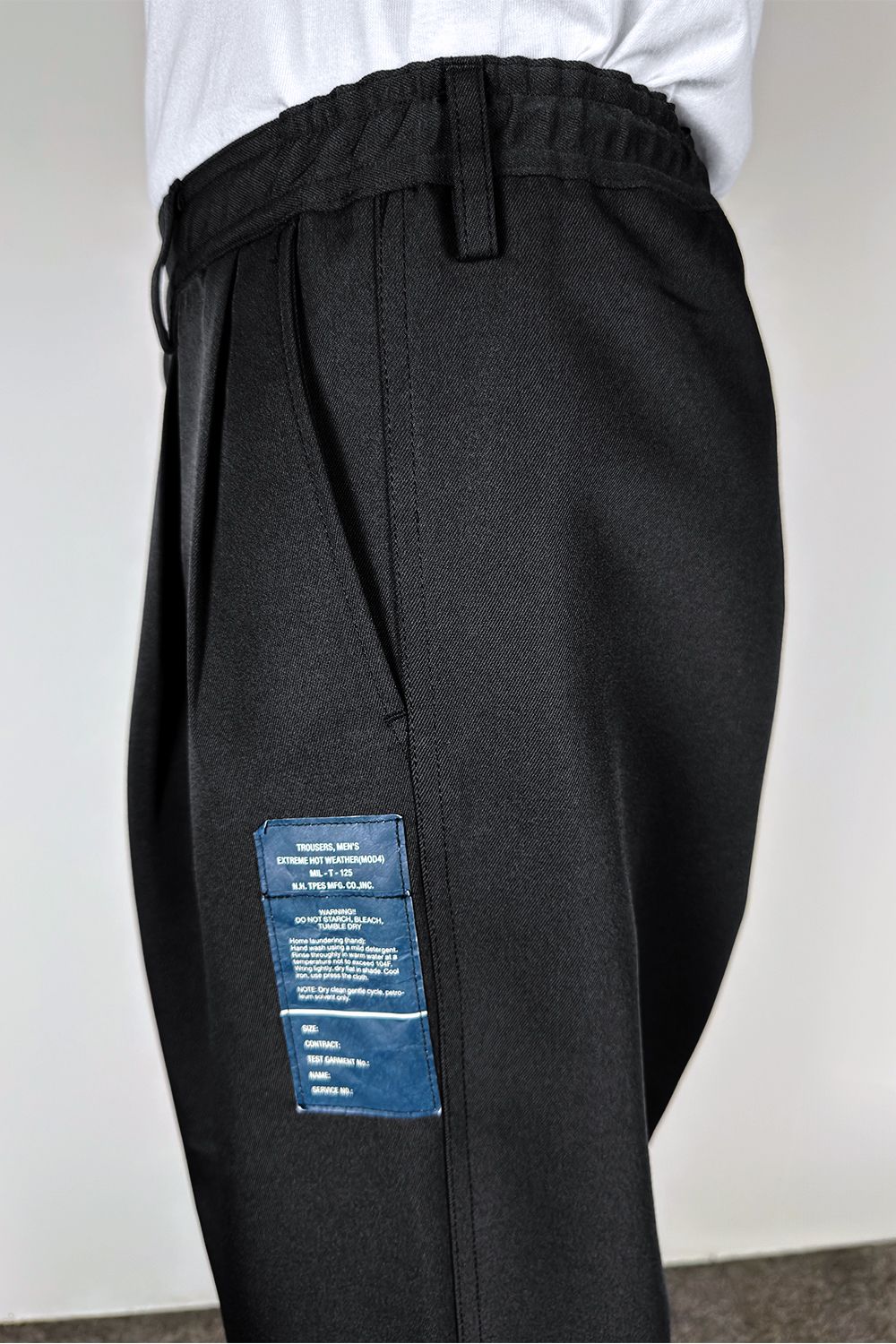 N.HOOLYWOOD TEST PRODUCT EXCHANGE SERVICE DOUBLE TUCK TROUSERS / エヌハリウッド テストプロダクトエクスチェンジサービス ダブルタック トラックパンツ