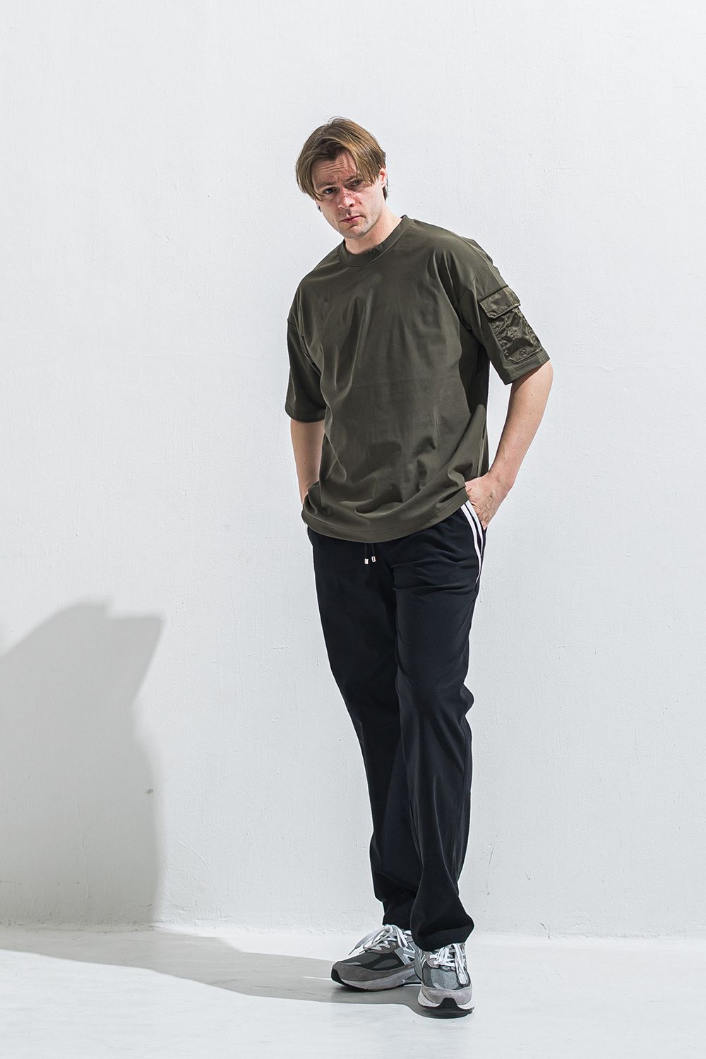 MILITARY POCKET NYLON OVER TEE / ミリタリー ポケット ナイロン オーバー Tシャツ