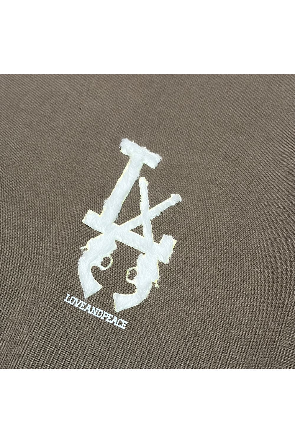 LA FAR PRINT S/S T / LA ファー フロッキープリント ショートスリーブ Tシャツ