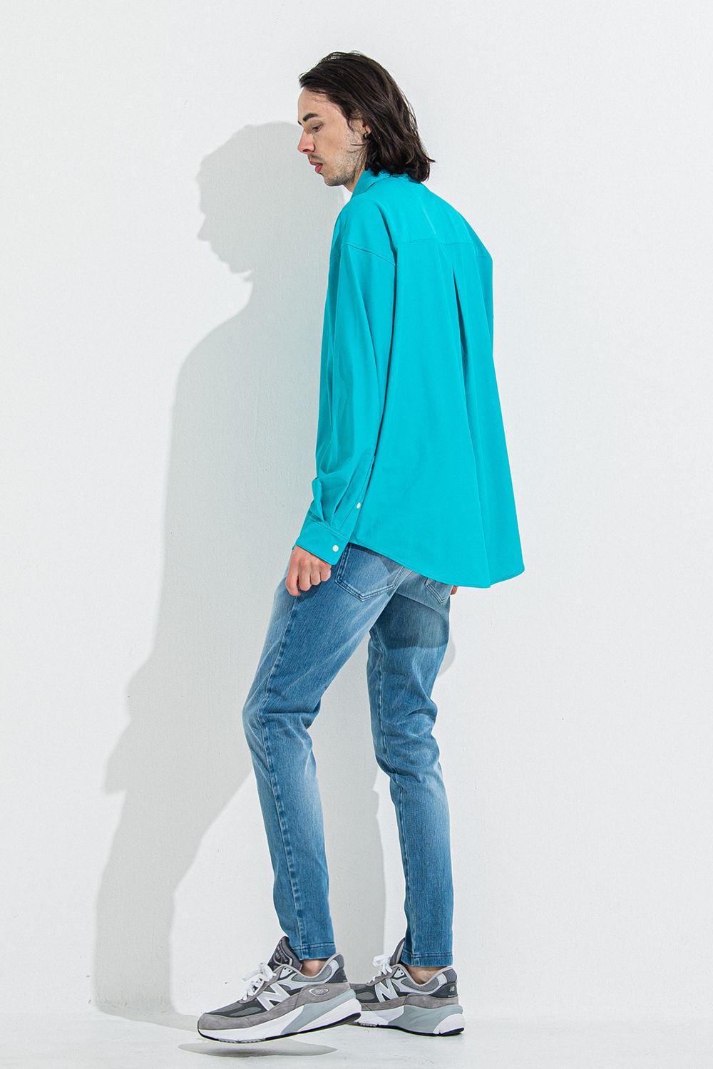 DENIM JERSEY CHRIS EASY TUCK PT / デニム ジャージ クリス イージー タック パンツ