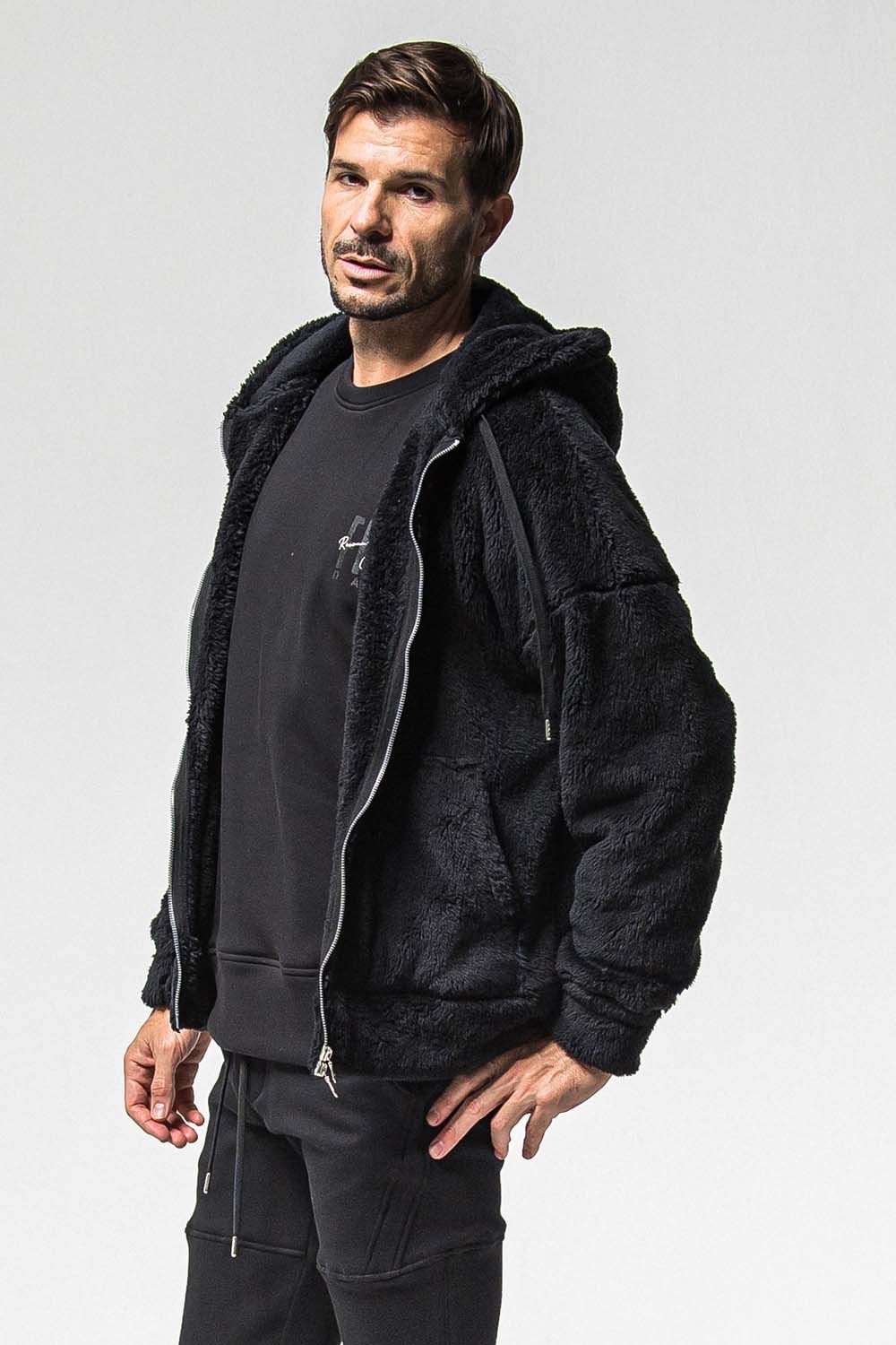 BOA ZIP LOOSE HOODIE / ボア ジップ ルーズ フーディ