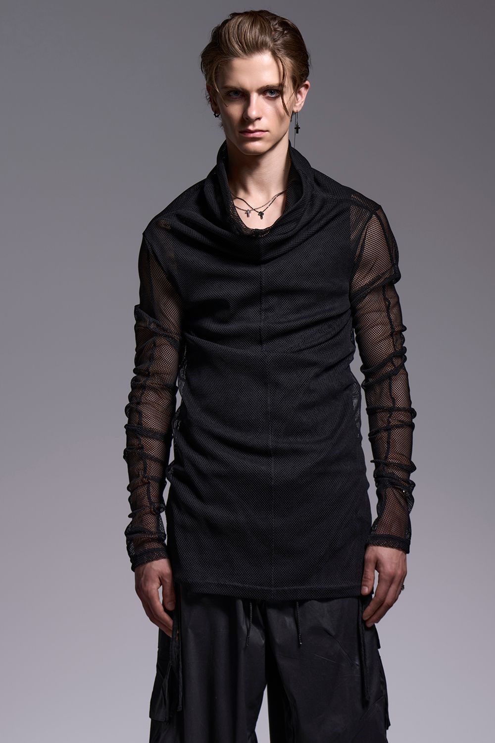 Mesh Loose High Neck / メッシュ ルーズハイネック