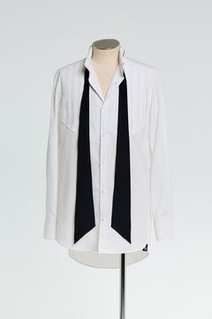 Pin Tuck Ribbon Shirt