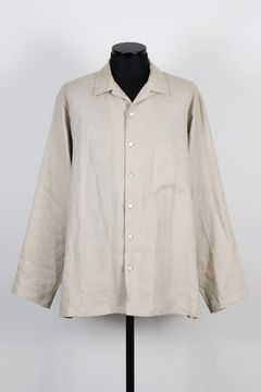 HEMP SHIRTING OPEN COLLAR SHIRT L/S  /  ヘンプ シャーティング オープンカラー ロングスリーブ シャツ