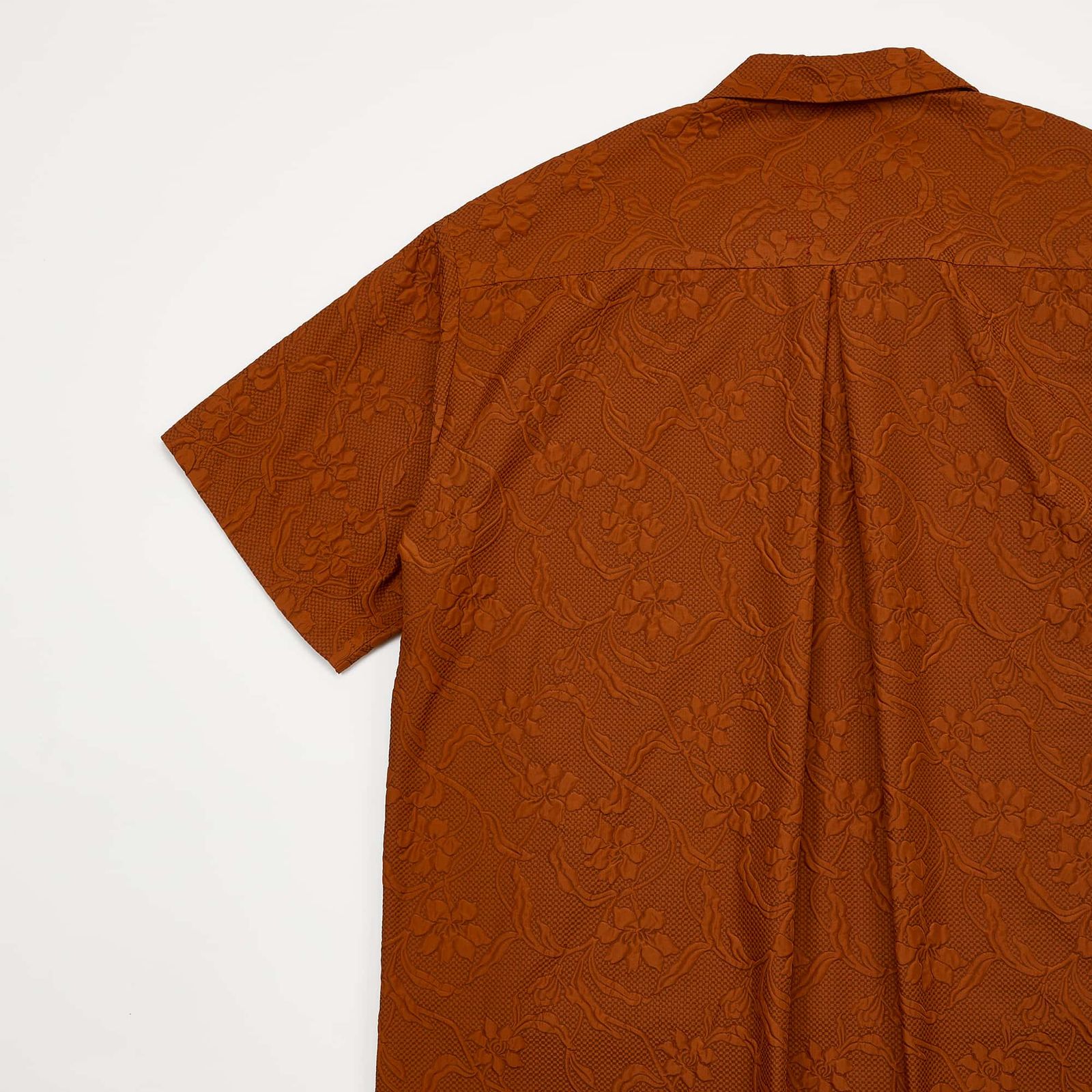Embossing S/S open collar SH / エンボス ショートスリーブ オープンカラー シャツ
