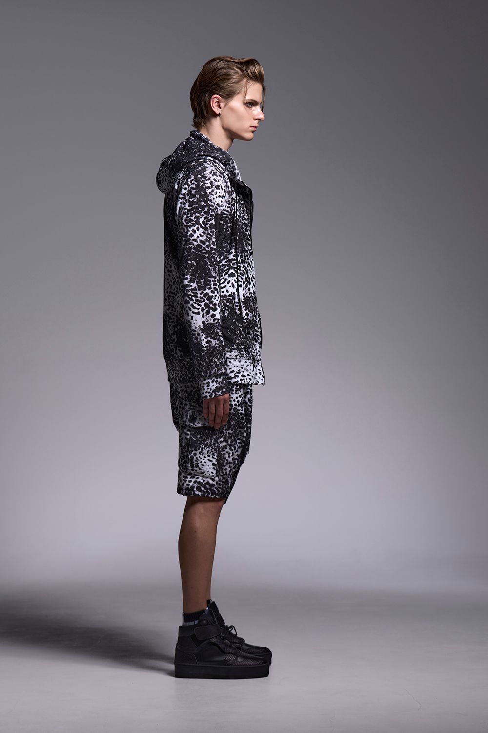 Leopard Pile Jersey Sarrouel Pants / レオパード パイル サルエルパンツ