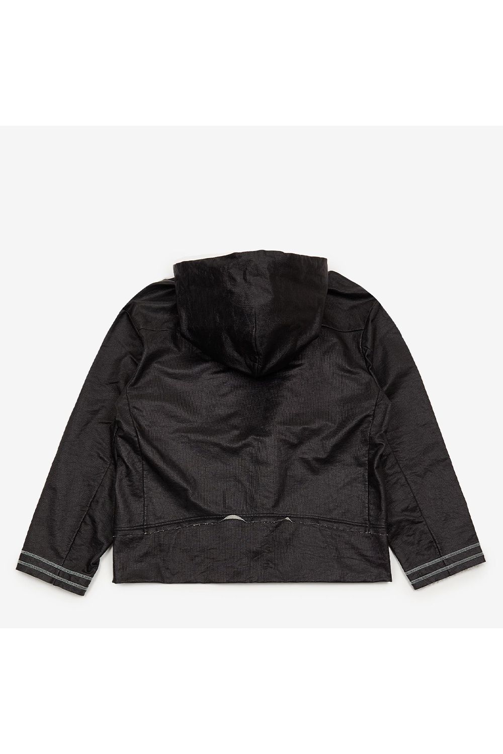 Leather like sweater hoodie / レザー ライク スウェット フーディー