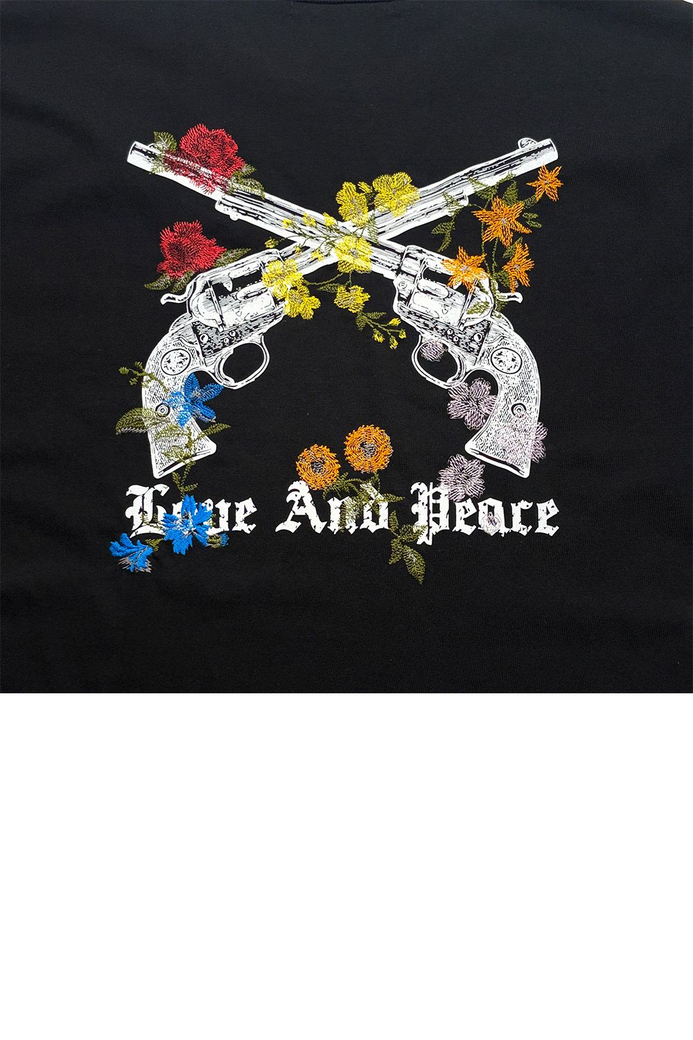 VIN/JER FLOWER/GUN / ヴィンテージ ジャージ Tシャツ フワラークロスガン