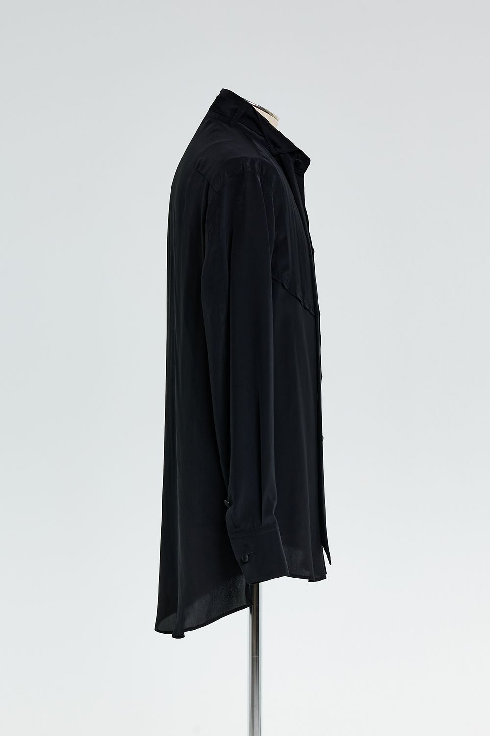 Pin Tuck Ribbon Shirt