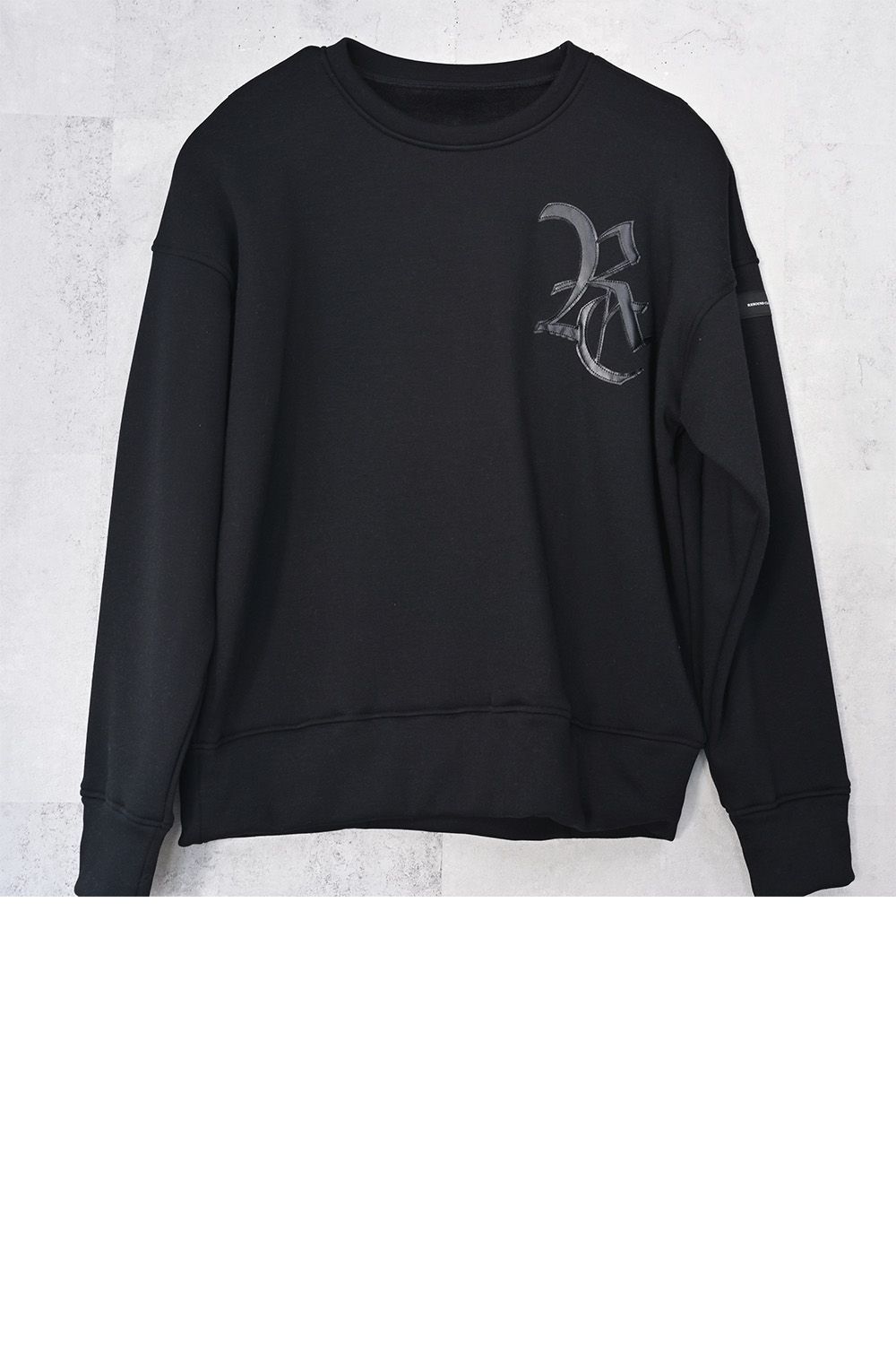 RC velours fleece drop trainer / RCロゴ 裏起毛 ベロア フリース ドロップショルダー ルーズトレーナー