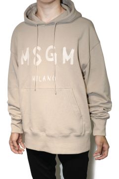 SWEAT HOODIE  With BRUSHSTROKE LOGO