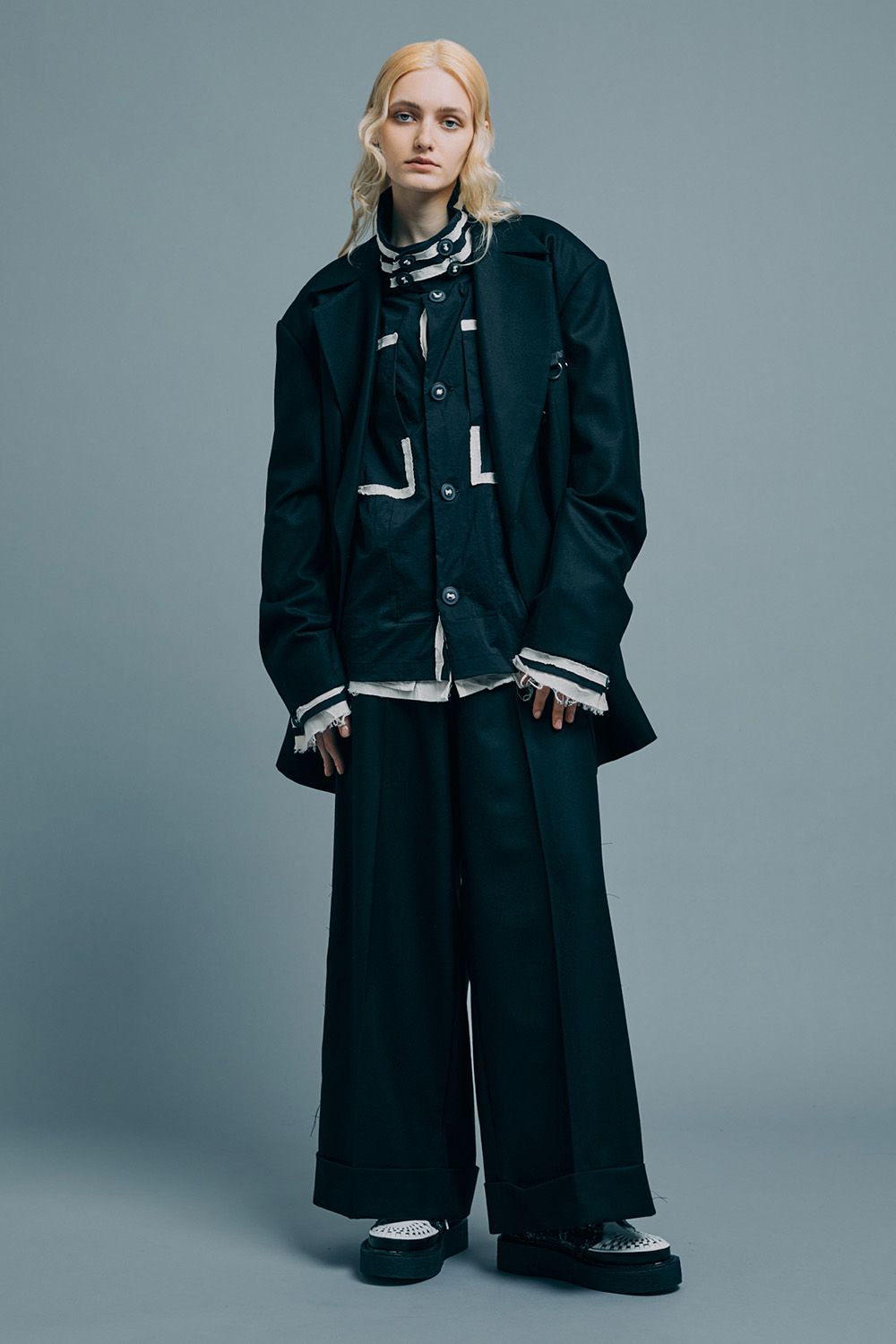 Nylon navy BL  / ナイロン ネイビー ブルゾン