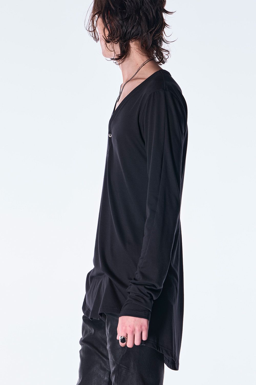 BEA TENJIKU Henry Neck T-shirt / ベア天竺 ヘンリーネック Tシャツ