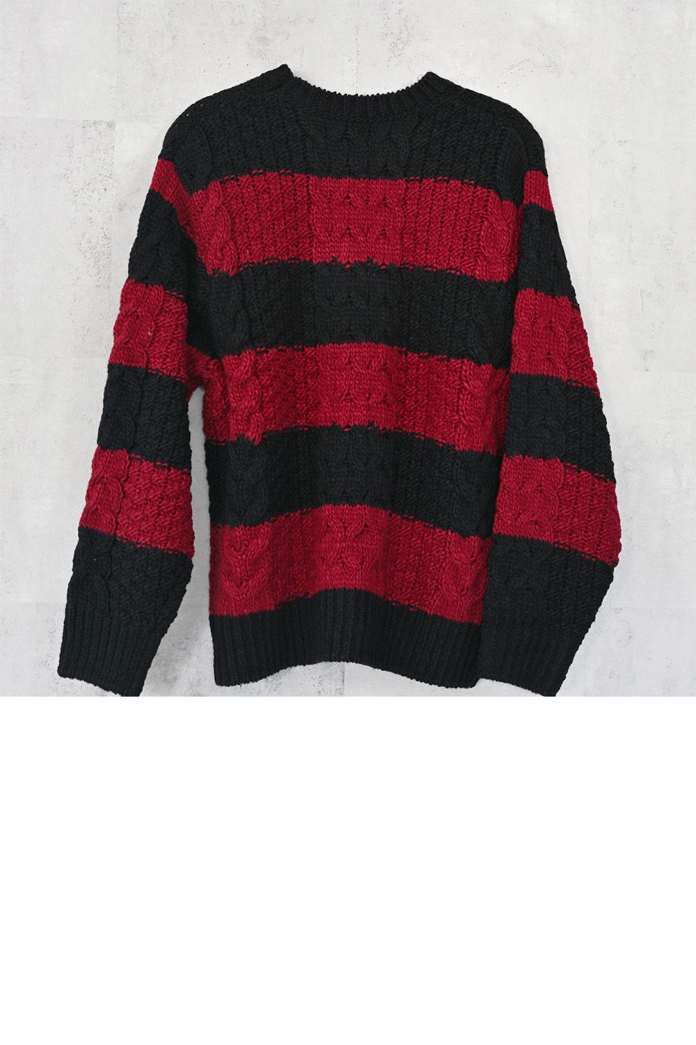 cable law sweater  / ケーブル ローゲージ セーター