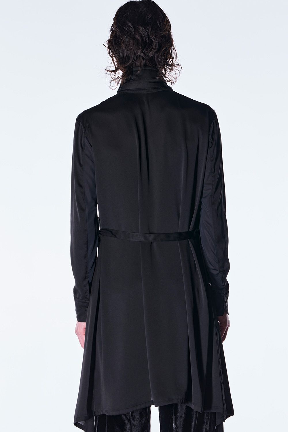 Vintage Satin Stand Collar Shirt / ヴィンテージ サテン スタンドカラー シャツ