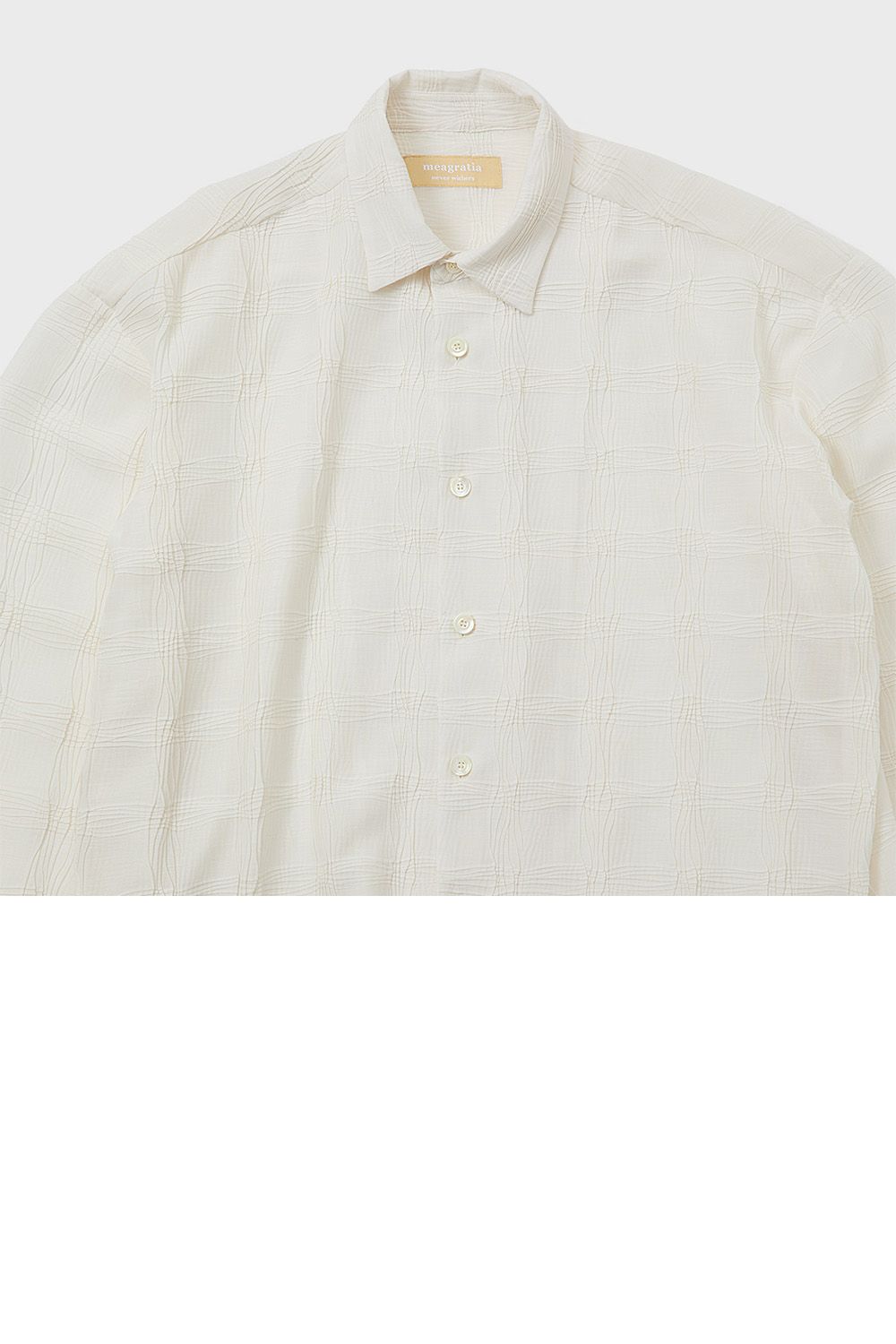 Wave pleats shirt / ウェーブ プリーツ シャツ