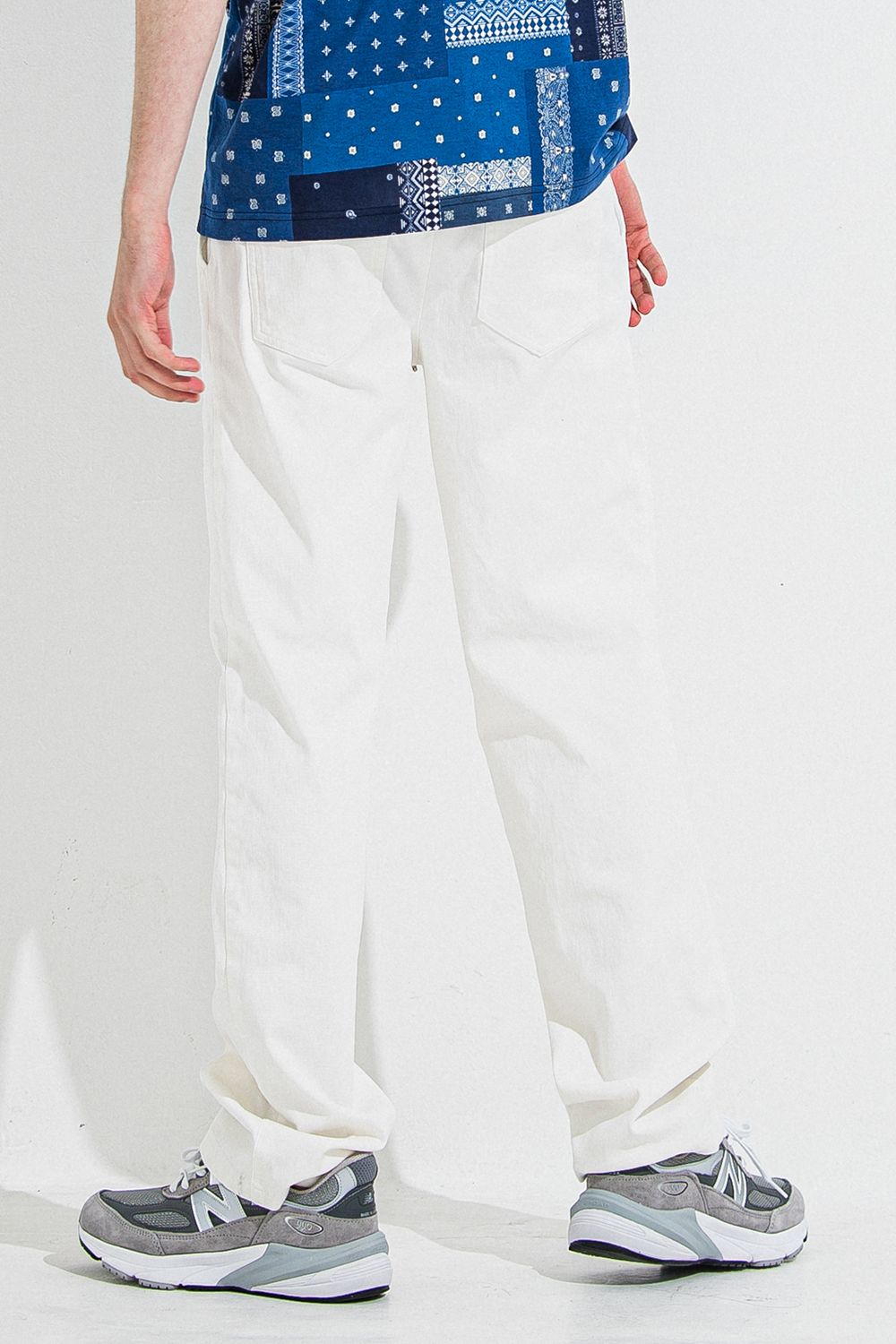 DENIM JERSEY WIDE PT / デニム ジャージ ワイド パンツ