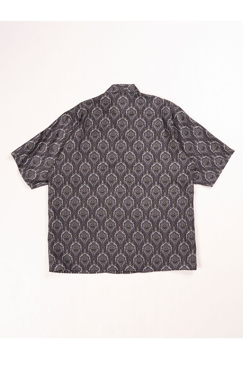 HABUTAE SILK OPEN COLLAR SHIRT / シルク羽二重 オープンカラーシャツ