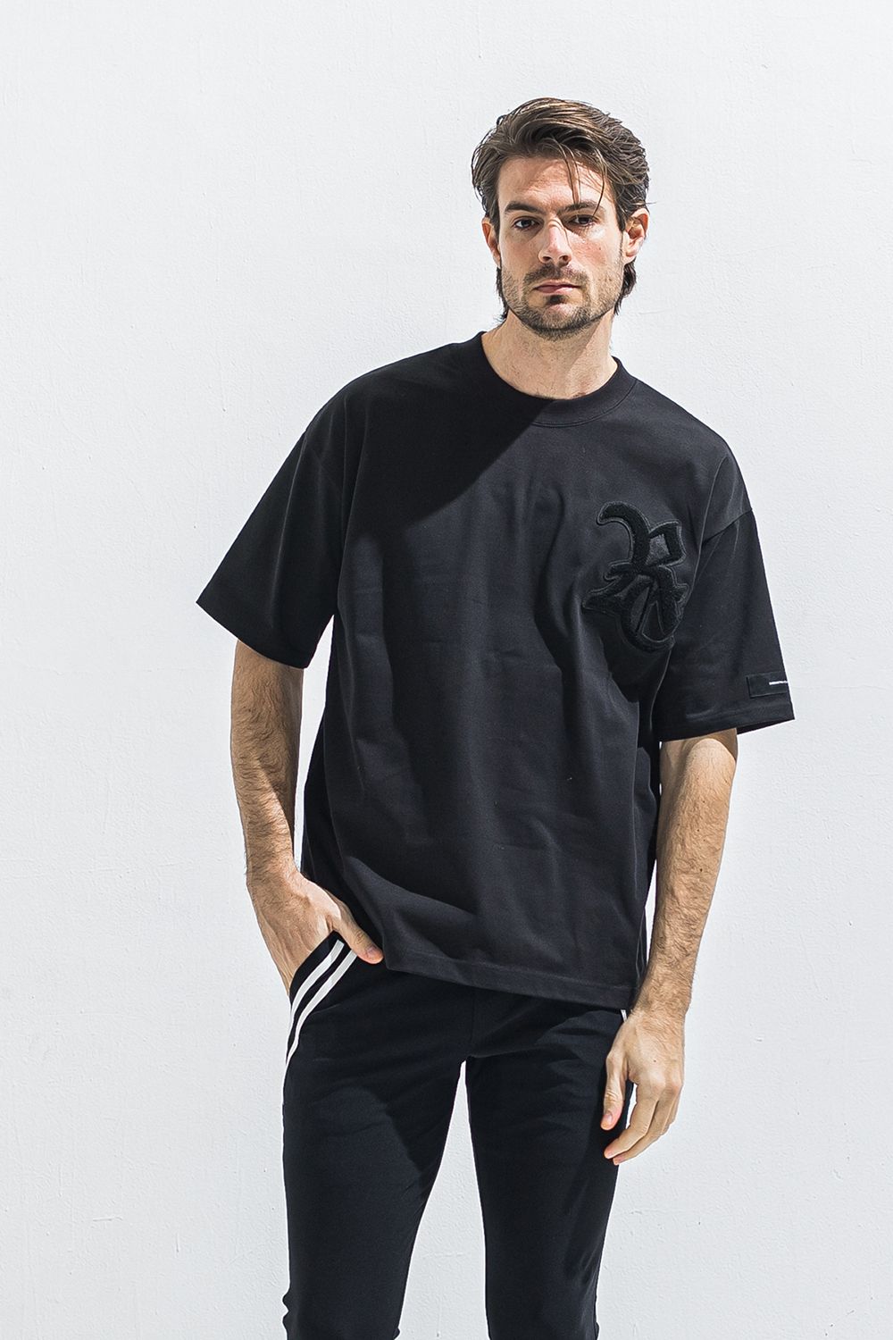 RC OVER TEE / RCロゴ サガラ刺繍ワッペン オーバー Tシャツ