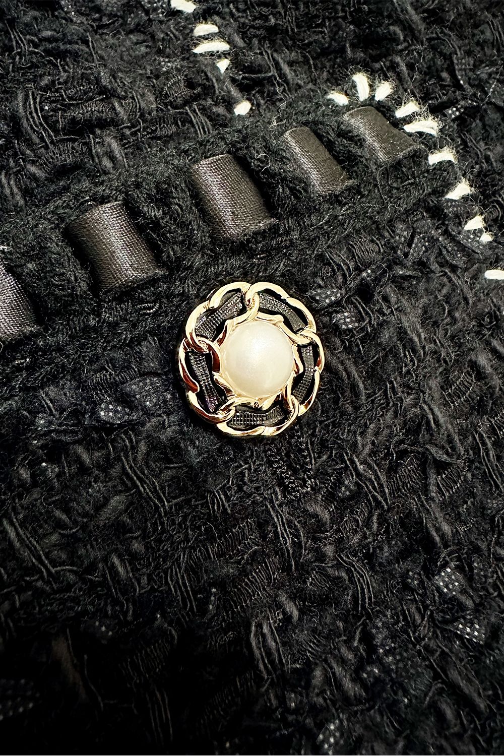 TWEED HOBO JACKET PEARL BUTTON / ツイード ジャケット パール ボタン