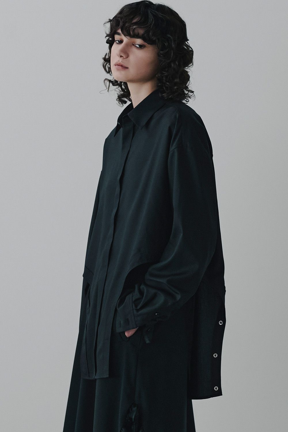 Multi-way snap button shirt / マルチウェイ スナップボタン シャツ