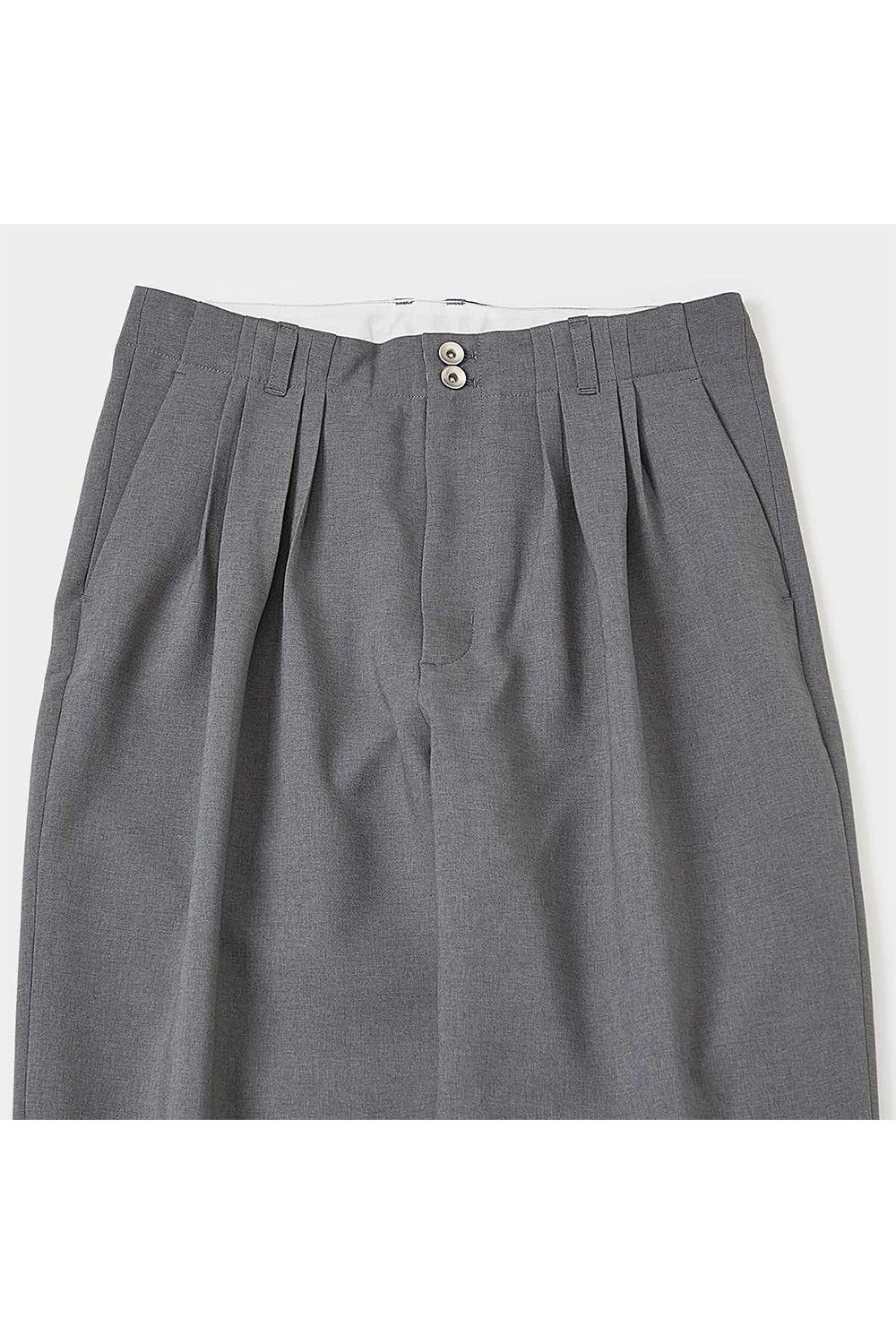 Double cross 4 tuck trousers / ダブル クロス 4タック トラウザーズ