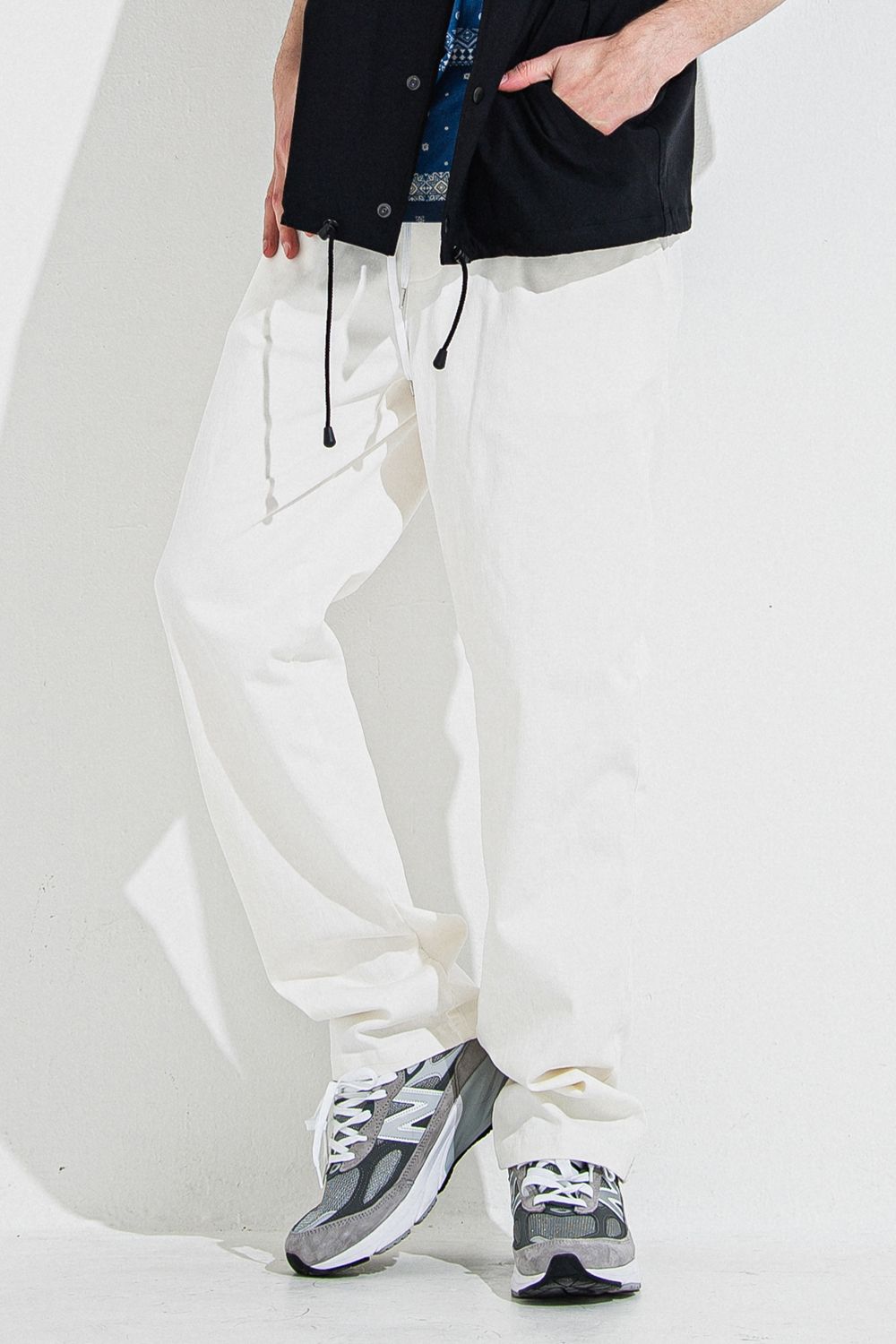 DENIM JERSEY WIDE PT / デニム ジャージ ワイド パンツ