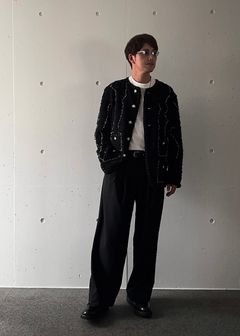 【READYMADE】TWEED HOBO JACKET PEARL BUTTON