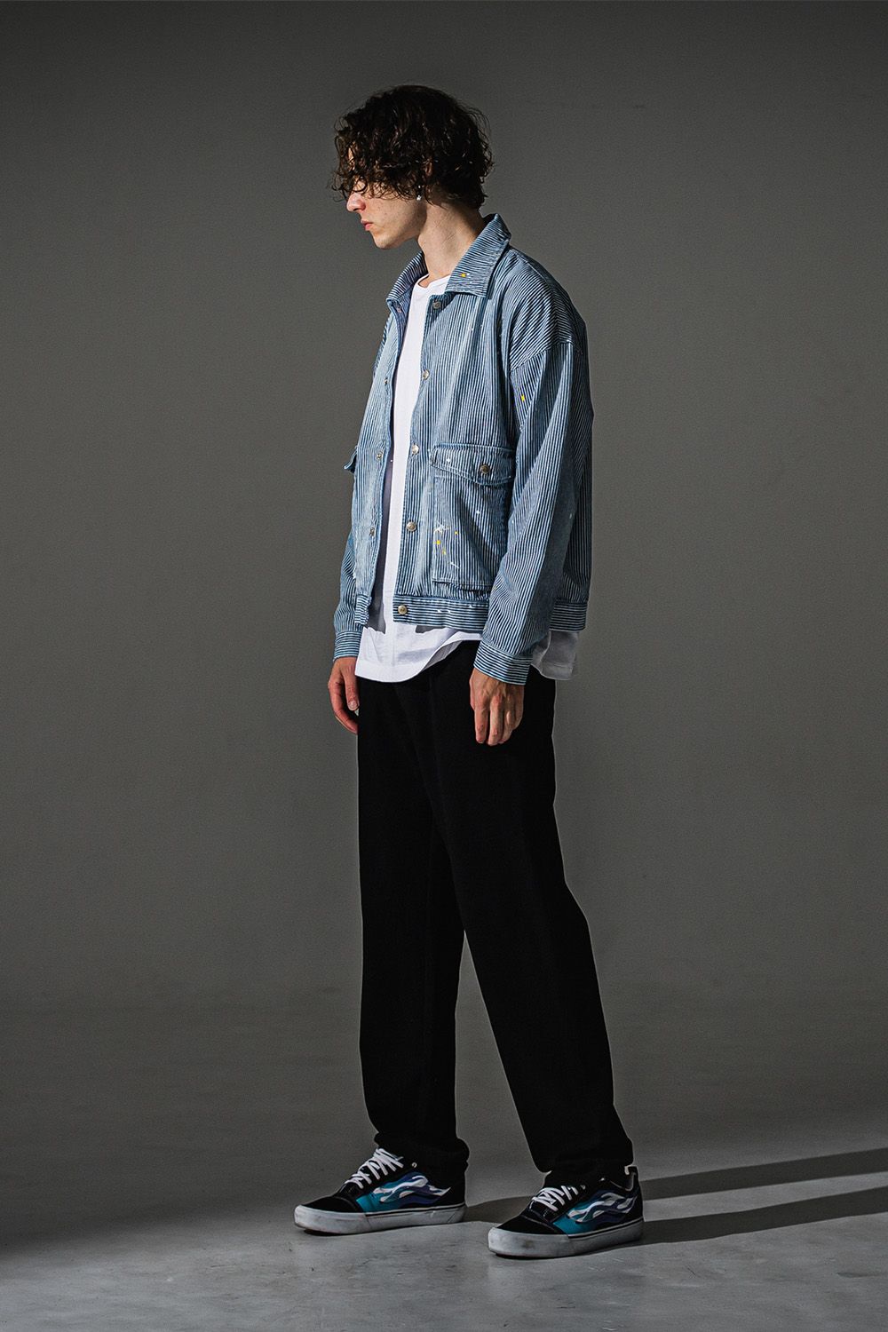 CHRIS EASY WIDE TUCK PANTS / ブリスターニット クリス イージー ワイドパンツ